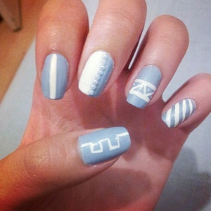 baby blue and white simple design 