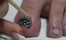checker toe nail design ;)