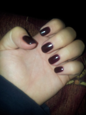 Deep Purple Gel manicure