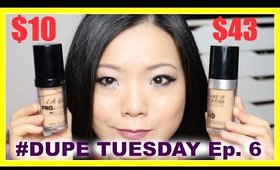 DUPE ALERT: LA Girl vs Make Up Forever HD Foundation | #DupeTuesday Ep 6