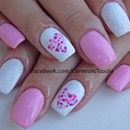 Colorful Heart Nails