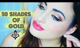 50 Shades of Gold Tutorial ft. Morphe Brushes | Rosa Klochkov