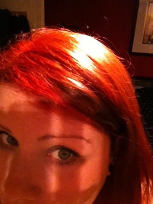 I used Schwarzkopf ice blonde to lighten my hair and then the new pillar box red from the brights collection. All done and dusted within 45 minutes and it looks and feels great. 