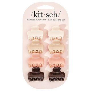 Kitsch Mini Puffy Cloud Claw Clips 8 Piece Set