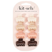 Kitsch Recycled Plastic Mini Puffy Cloud Claw Clips 8pc Set