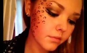 Last minute leopard Halloween/party makeup tutorial