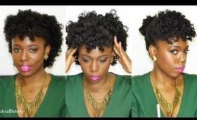 My First Bantu Knot Out + Styling (Natural Hair)