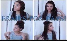 Hairstyles for Braided Hair | Adozie93