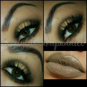 Day one of a 30 day challenge I'm doing. "Nude" 
For the eyes I used "The Nudes" palette by Maybelline and lips is a dark grey pencil with a nude lipstick on top. 
@lovelylilmakupaddict
lovelylilmakupaddict.blogspot.com
