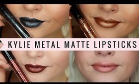 Kylie Metal Matte Lipsticks | I TRIED THEM ALL: REVIEW + DEMO