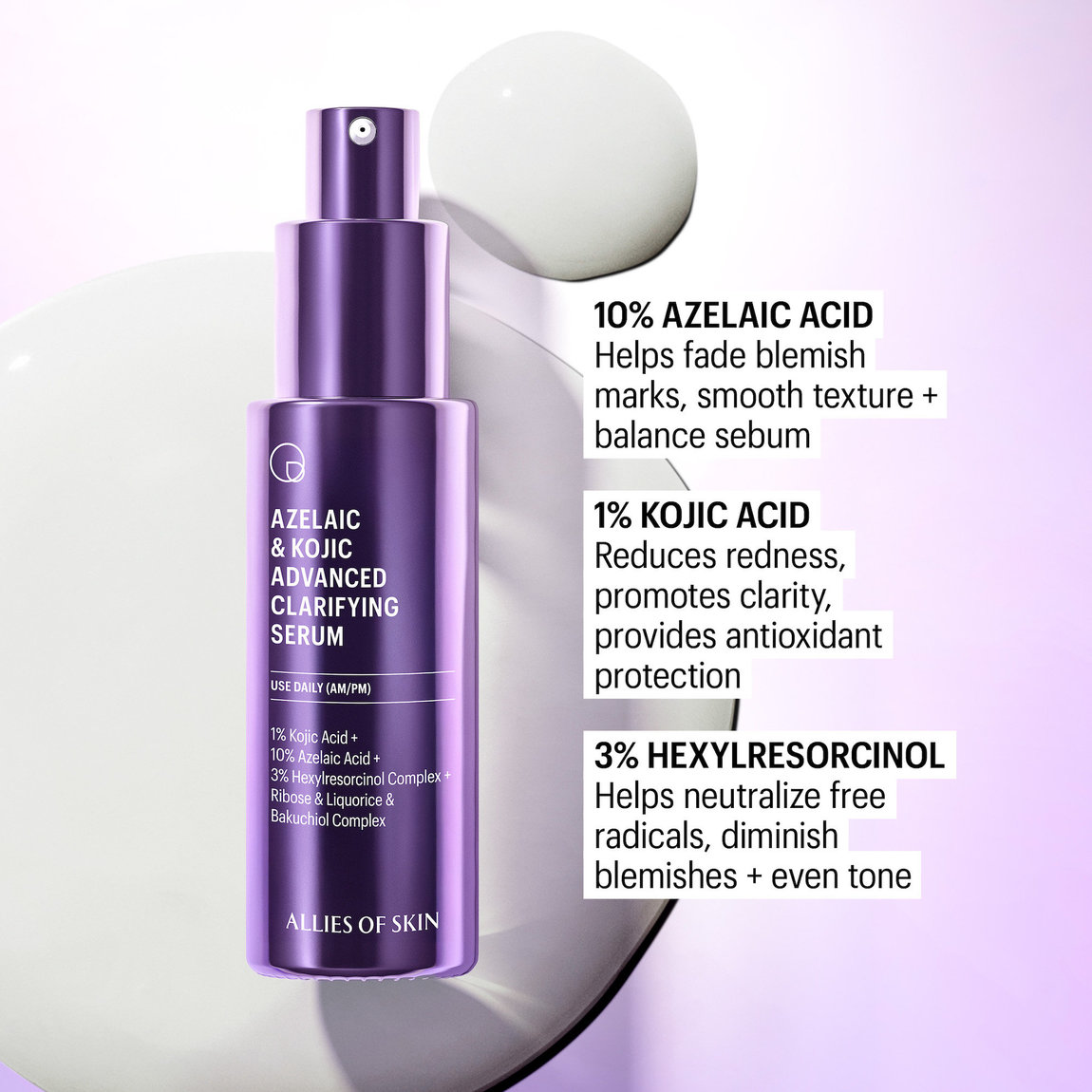 Allies of Skin Azelaic & Kojic Advanced Clarifying Serum | Beautylish