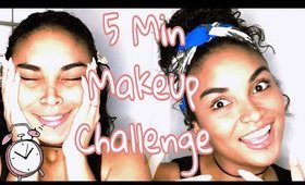 5 Min Makeup Challenge ll Bewareitscoco