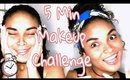 5 Min Makeup Challenge ll Bewareitscoco