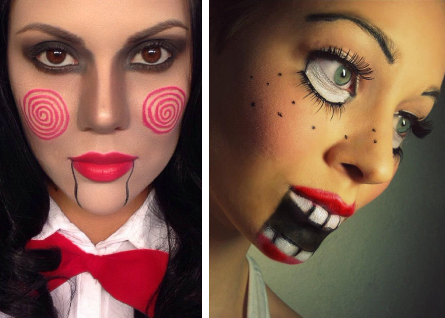 Ventriloquist Doll Halloween Makeup