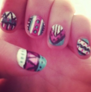 Just a little nail design I did.(: 