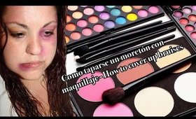 Como taparse un moretón con maquillaje - how to cover up bruises