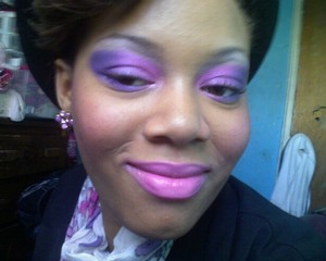 my barbie purple look