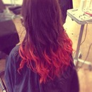 Red ombre