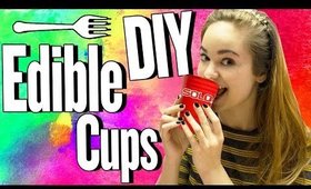 DIY Edible Cups! Eat Your Drinks!