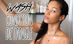 [Basic Weekly Routine] Wash, Condition, & Detangle Curly Hair