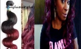 First Day 1b Burgundy Brazilian Body Wave Review | 150g Mrsd3nise