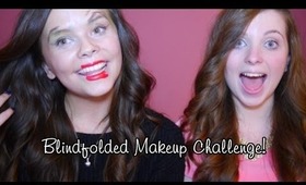 Blindfolded Makeup Challenge! ft. Kirsty | livelaughlipgloss