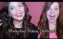 Blindfolded Makeup Challenge! ft. Kirsty | livelaughlipgloss
