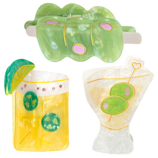 Frasier Sterling Cocktail Claw Clip Set