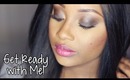 Get Ready with Me | Cool Brown Smokey + Sangria Lips! (Makeup)