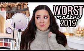 WORST MAKEUP OF 2019! MOST DISAPPOINTING PRODUCTS I TRIED THIS YEAR