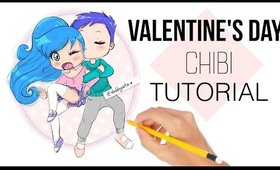 💁🏻HOW TO DRAW - VALENTINE'S DAY CHIBI COUPLE