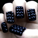 Studded Blackberry Nails