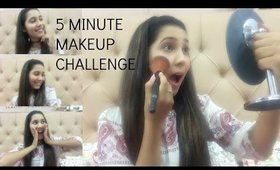 5 MINUTE MAKEUP CHALLENGE|COLLAB WITH FAB YOU