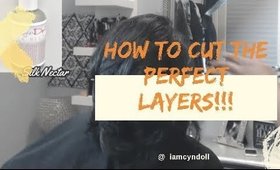 How to create beautiful layers on 4B natural hair with no pressing comb!! Instagram @_iamcyndoll_