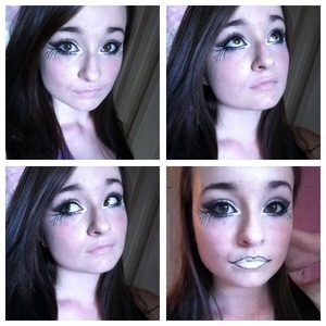 Just experimenting with makeup. This is a possibility for Halloween :P