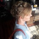 VERY short hair Up do and Makeup by Christy Farabaugh 