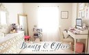Beauty Room & Office Room Tour (Pink White & Gold, Shabby Chic Glam) | Charmaine Dulak