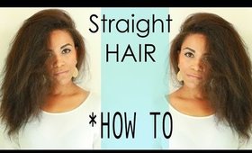 How I Maintain Straightened Natural Hair