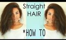 How I Maintain Straightened Natural Hair