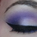 Purple, Black And White Makeup
