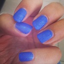 blue sugar nails