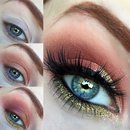Summery Gold and Apricot Smokey Eye Makeup Tutorial