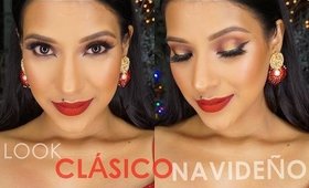 Tutorial Labios Rojos y Ojos Ahumados Dorado | Kriz Reales