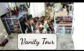 Vanity Tour & Makeup Collection on a budget | Makeupbycookie