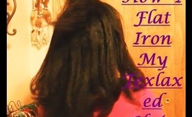How I Flat Iron My Texlaxed Hair, and Clip My Ends