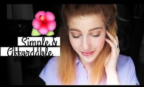 SIMPLE & AFFORDABLE MAKEUP FOR BEGINNERS | SARAH KRISTINA