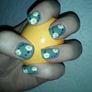 Easter/Spring Nails: Abstract Daisies