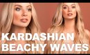 Kim Kardashian Beachy Waves Using Chris Appleton's Tips & Tricks | Milk + Blush Hair Extensions