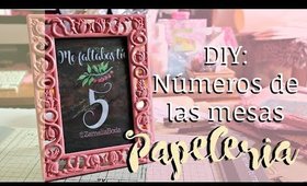 DIY: Números de mesa y PAPELERÍA para BODA ♡ Zamelia BODA