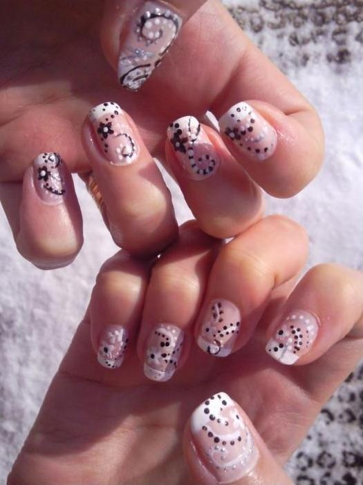 Black and white nails | Bibi B.'s Photo | Beautylish